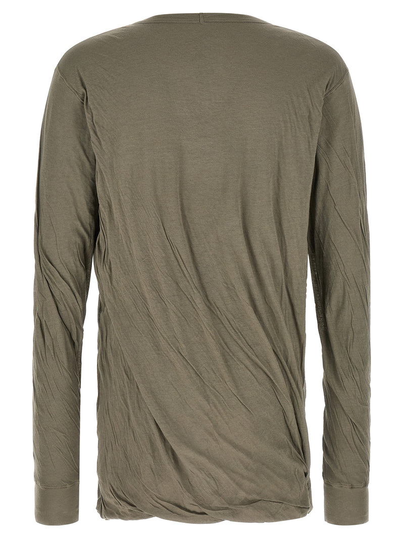 Rick Owens Gray Cotton T-Shirt