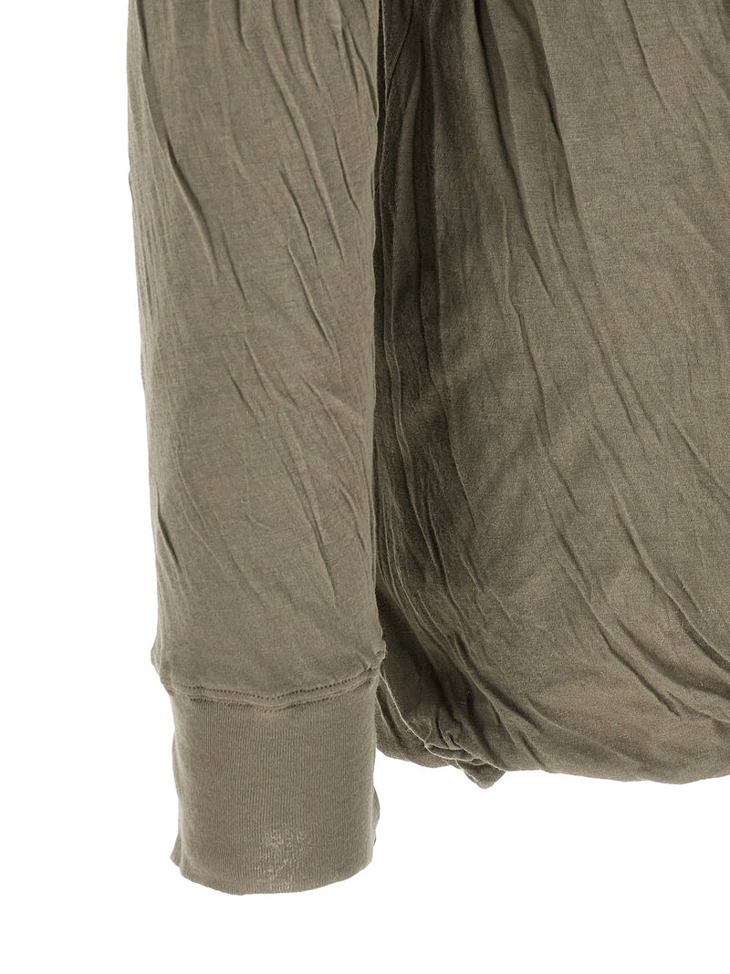 Rick Owens Gray Cotton T-Shirt