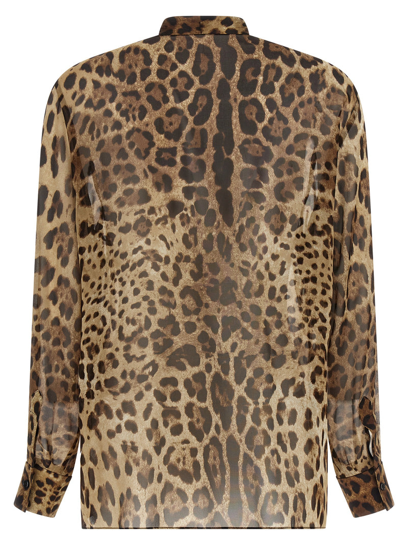 Dolce & Gabbana Brown Silk Blouse