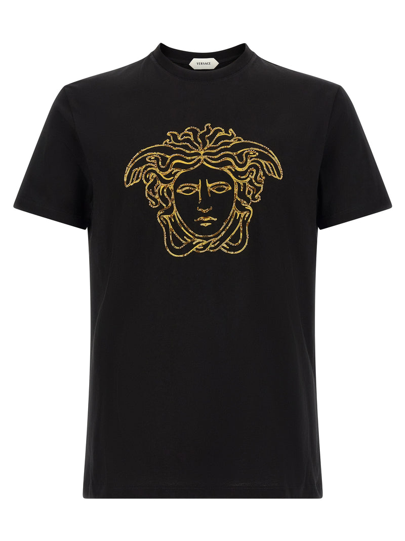 Versace Black Cotton T-Shirt