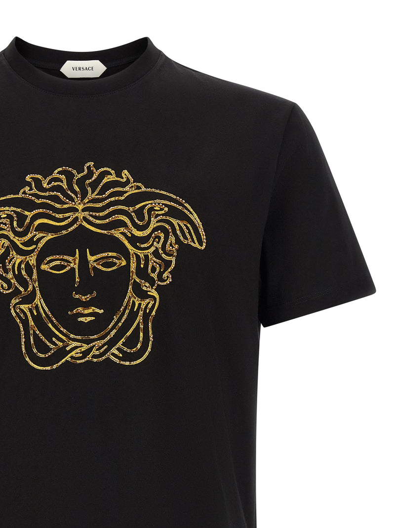 Versace Black Cotton T-Shirt