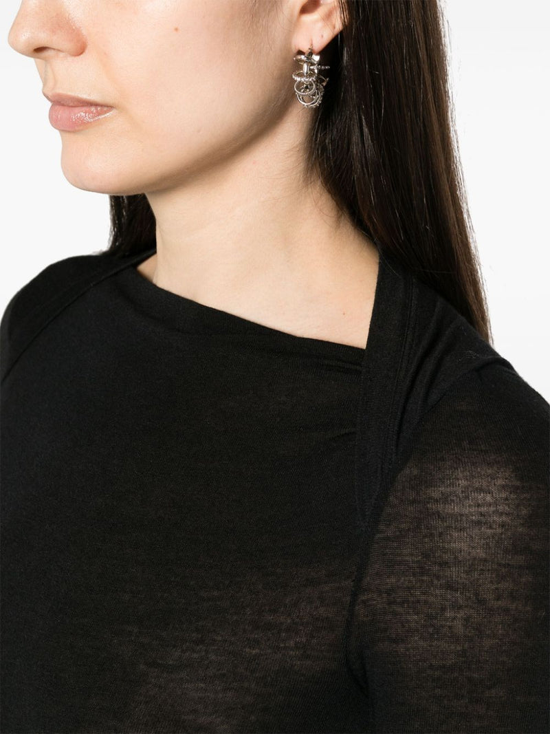 Saint Laurent Wool blend long pencil dress | Urbalenti™ NYC