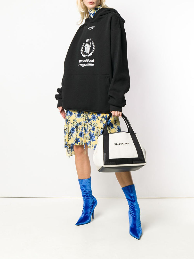Balenciaga canvas tote with removable pouch | Urbalenti™ NYC