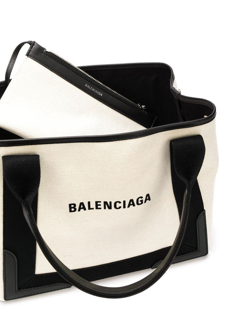Balenciaga canvas tote with removable pouch | Urbalenti™ NYC