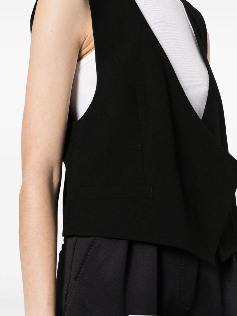Ami Paris Wool sleeveless jacket | Urbalenti™ NYC