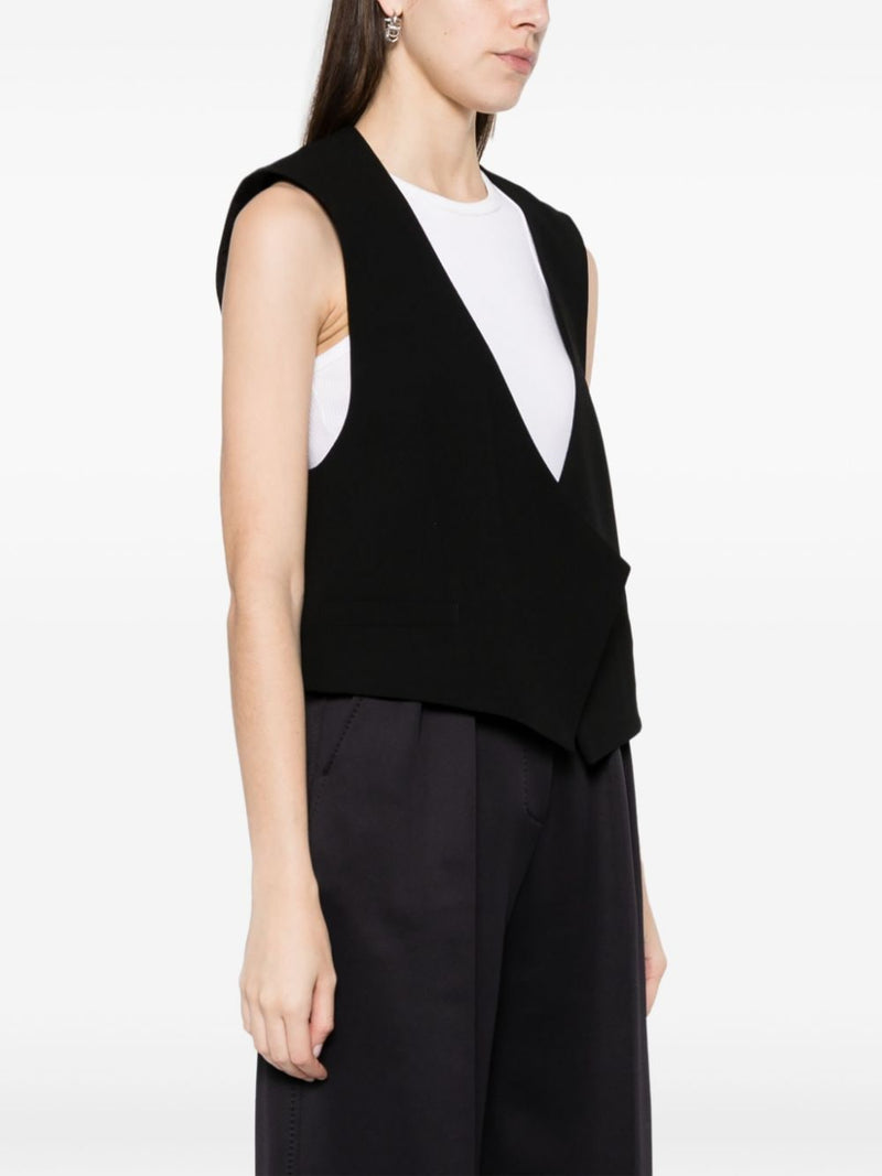 Ami Paris Wool sleeveless jacket | Urbalenti™ NYC