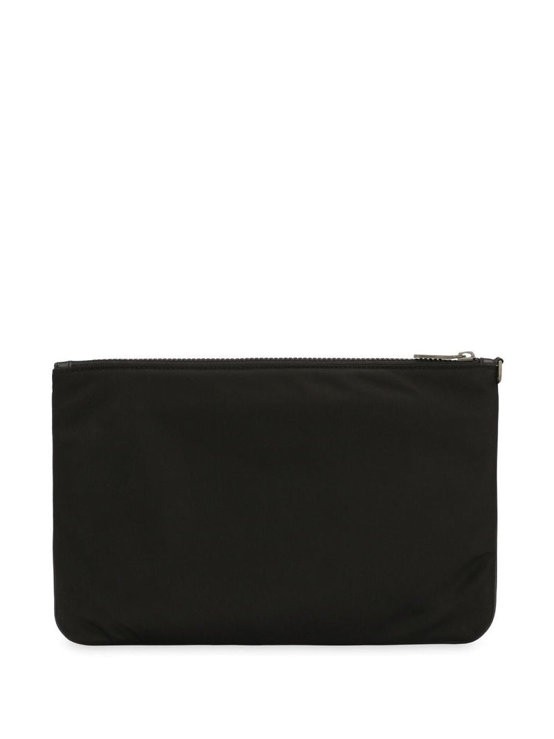 Dolce & Gabbana Nylon pouch with rubberized logo | Urbalenti | Urbalenti... | Urbalenti™ NYC