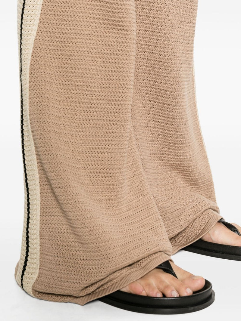 Palm Angels Logo tape knitted trousers | Urbalenti™ NYC