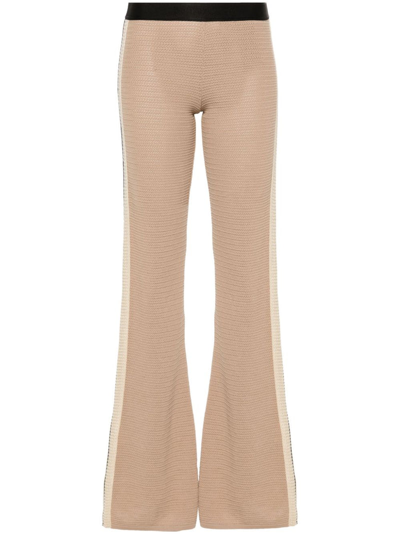 Palm Angels Logo tape knitted trousers | Urbalenti™ NYC