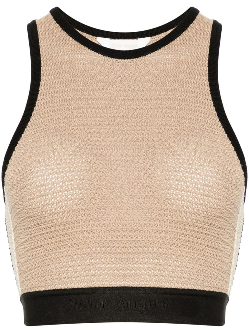 Palm Angels Knitted cropped top | Urbalenti™ NYC