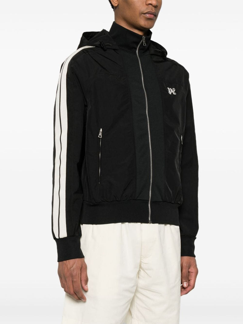 Palm Angels QR code front zip fastening Monogram track jacket | Urbalent... | Urbalenti™ NYC
