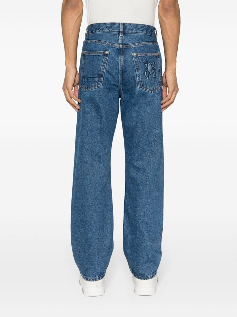 Palm Angels Monogram denim jeans | Urbalenti™ NYC