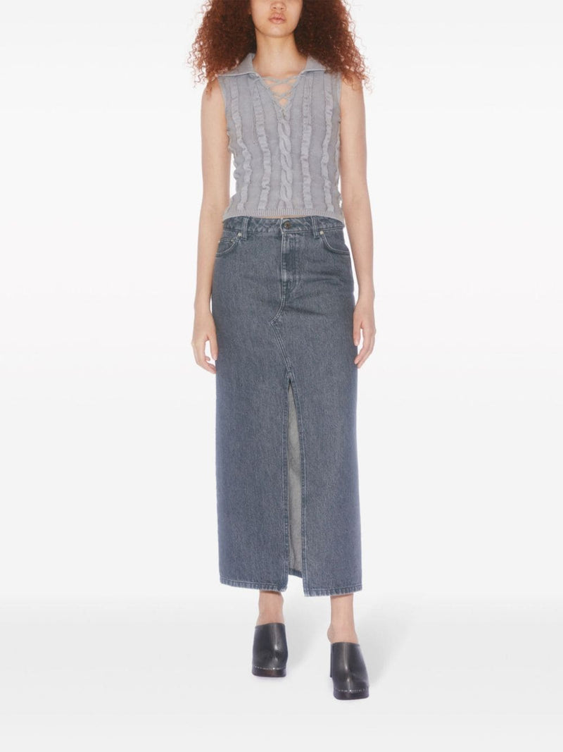 Filippa K Filippa K Conscious Criteria page Slit denim long skirt
