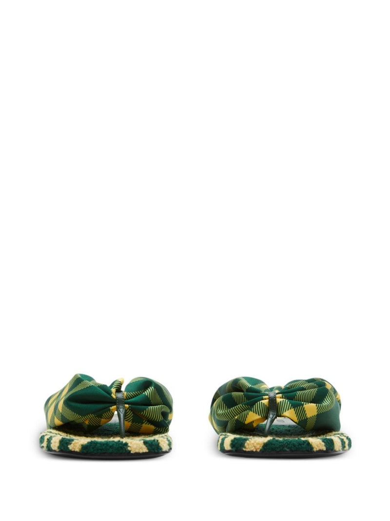 Burberry Burberry check pool flat slides