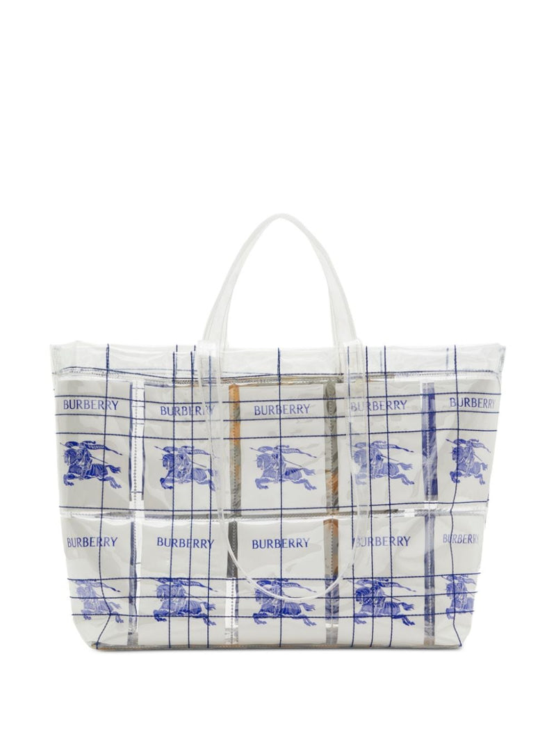 Burberry EKD logo-tag Transparent Tote Bag | Urbalenti™ NYC