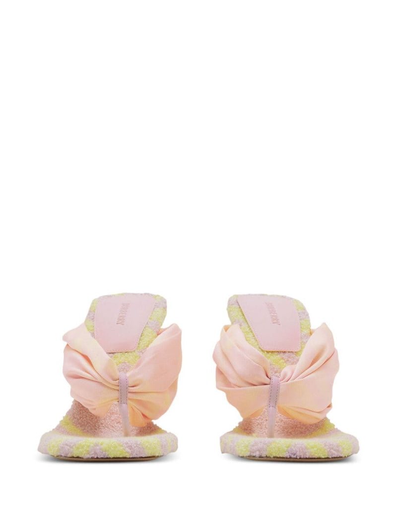 Burberry Check Pool 105mm Open Toe Sandals | Urbalenti™ NYC