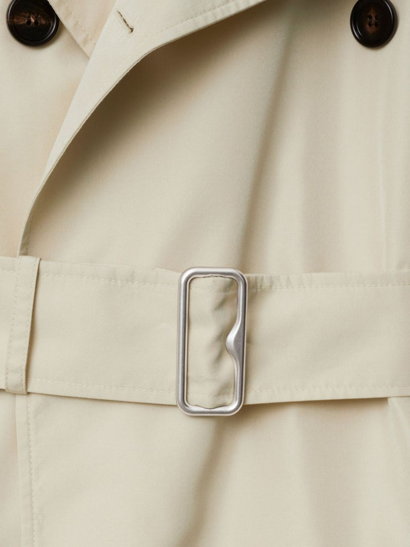 Burberry Short silk trench coat | Urbalenti™ NYC