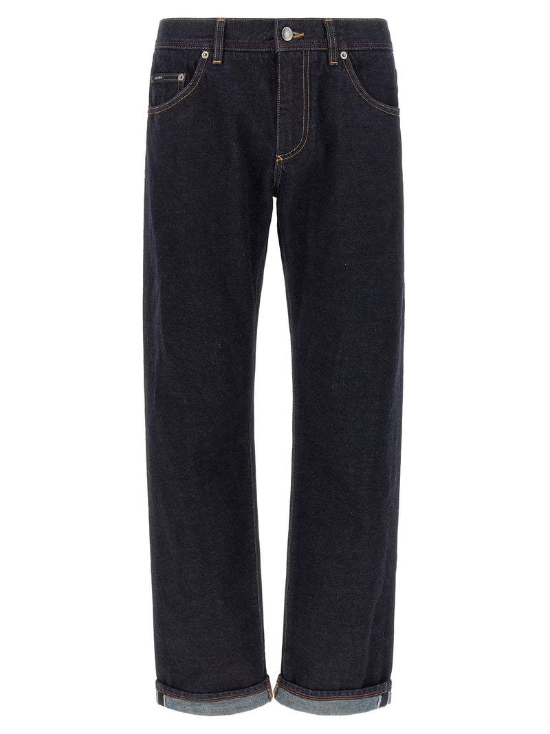 Dolce & Gabbana Blue Cotton Jeans Denim
