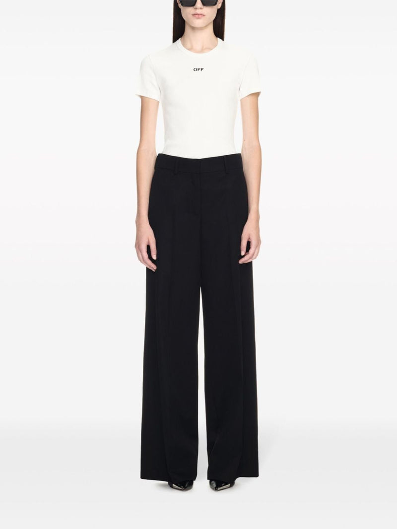 Off White Formal over wool trousers | Urbalenti™ NYC