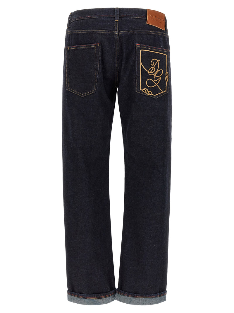Dolce & Gabbana Blue Cotton Jeans Denim