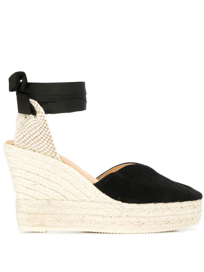 Manebí Manebí Manebi Hamptons Suede Heart-Shaped Wedge Espadrilles