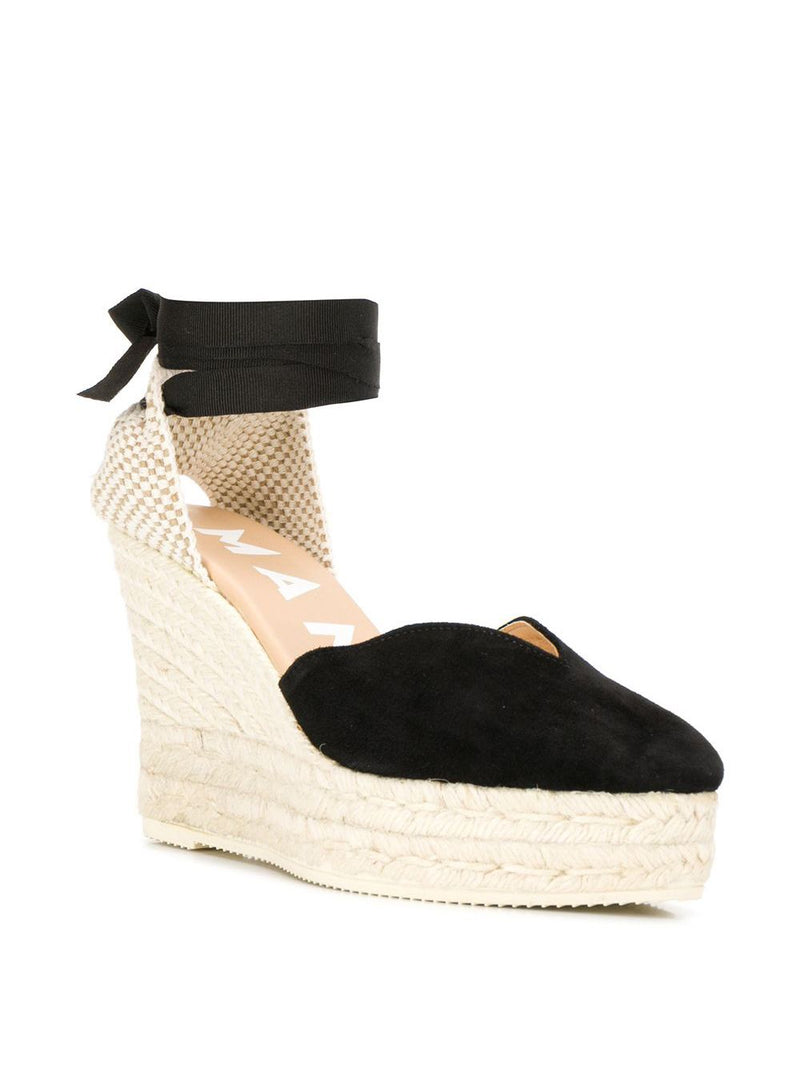 Manebí Manebí Manebi Hamptons Suede Heart-Shaped Wedge Espadrilles