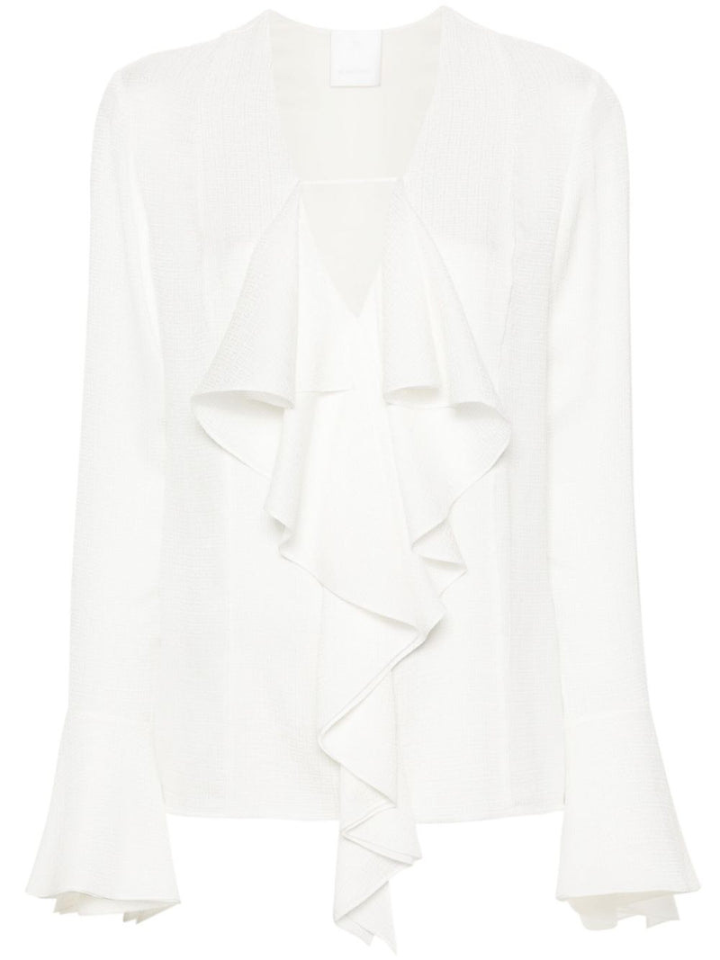 Givenchy Silk ruffled blouse | Urbalenti™ NYC
