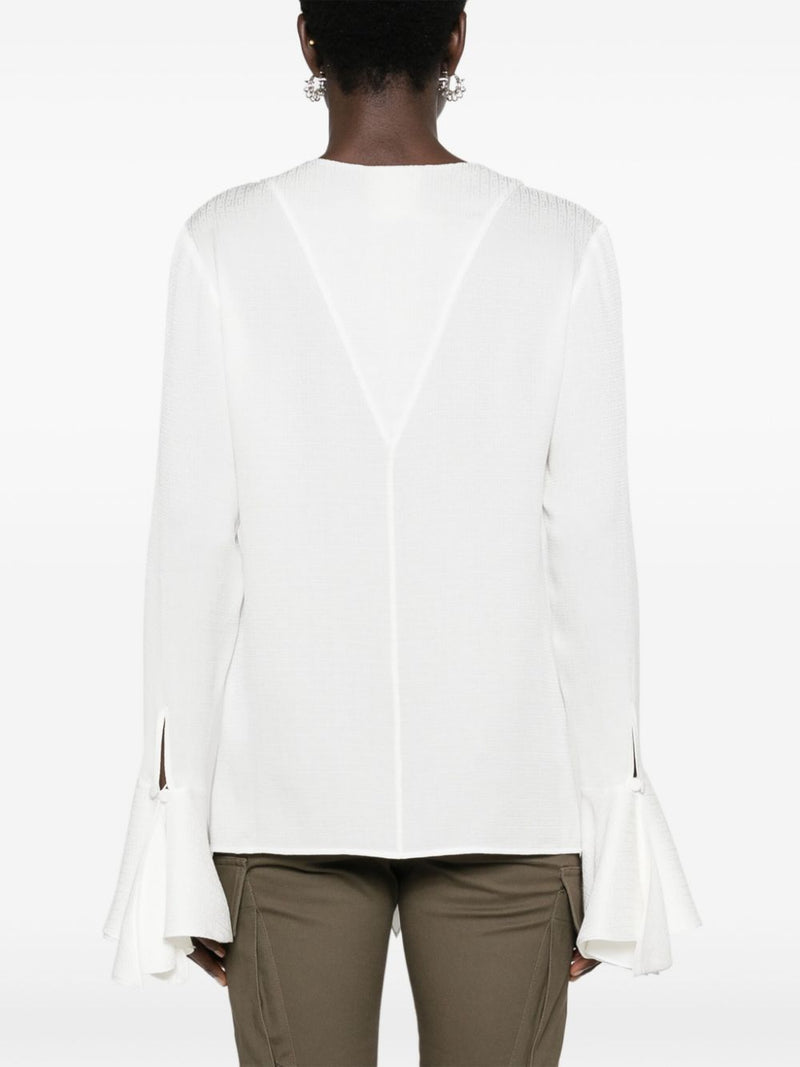 Givenchy Silk ruffled blouse | Urbalenti™ NYC