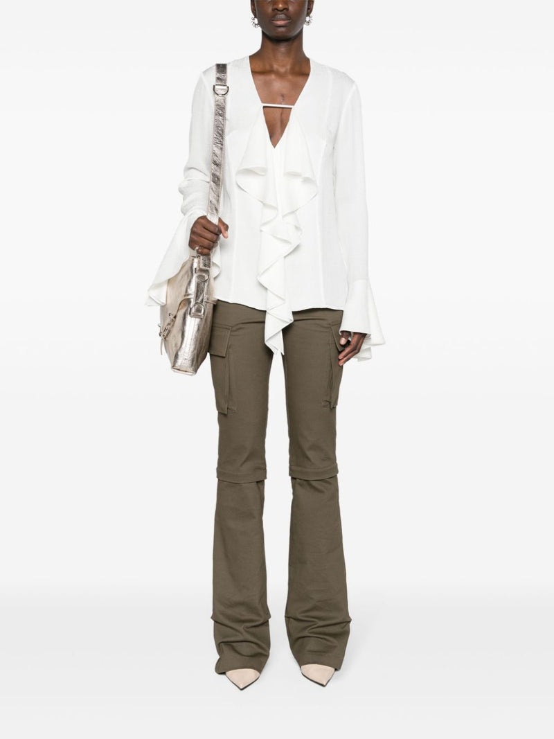Givenchy Silk ruffled blouse | Urbalenti™ NYC
