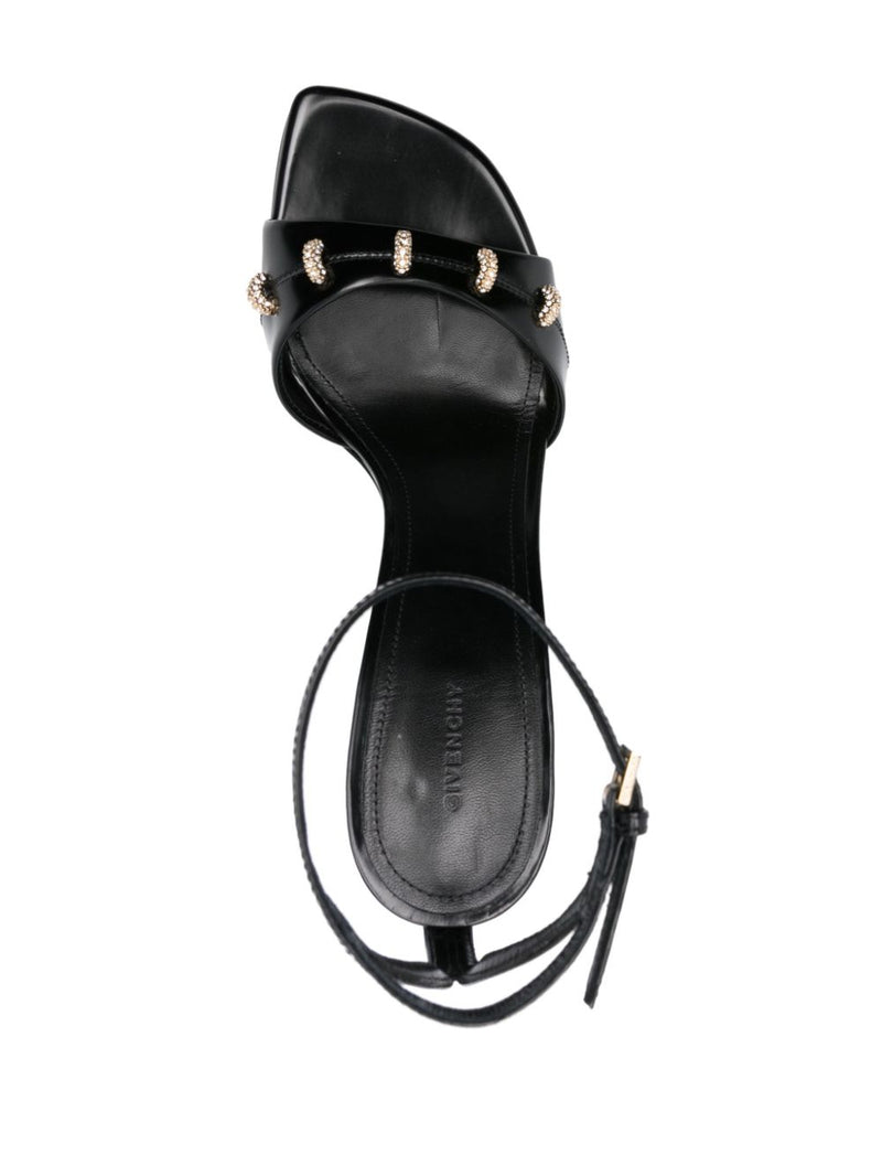 Givenchy 100mm crystal-embellished sandals | Urbalenti™ NYC
