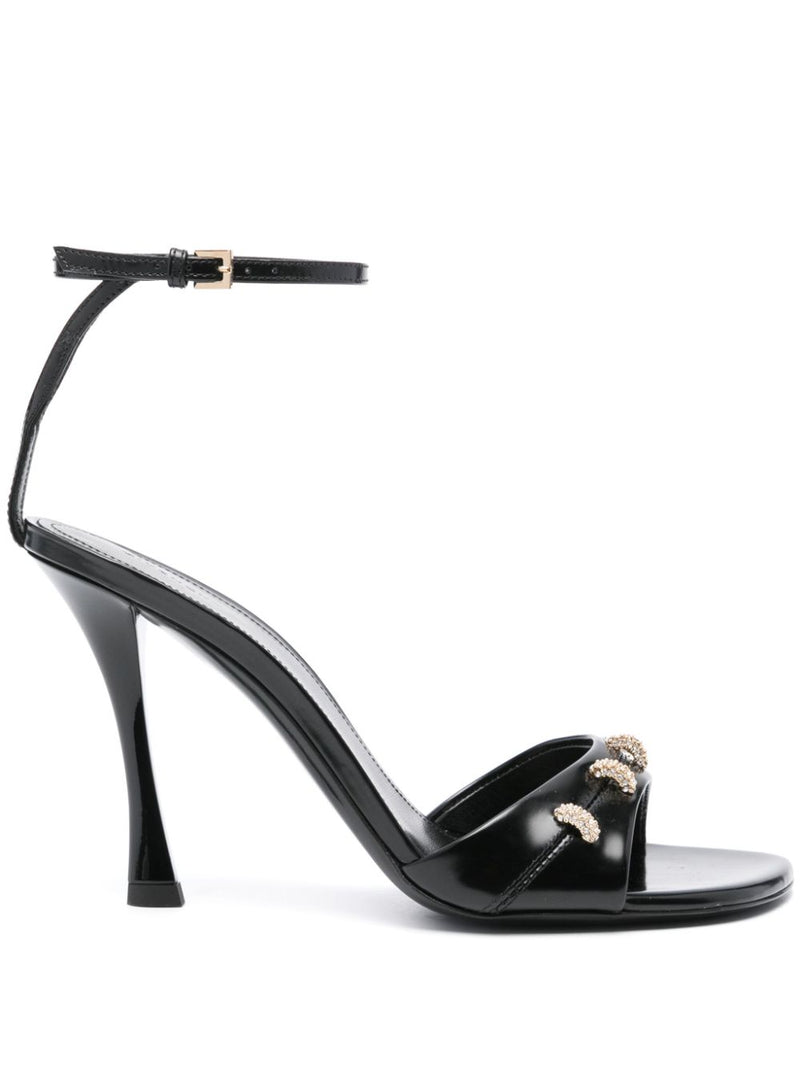 Givenchy 100mm crystal-embellished sandals | Urbalenti™ NYC