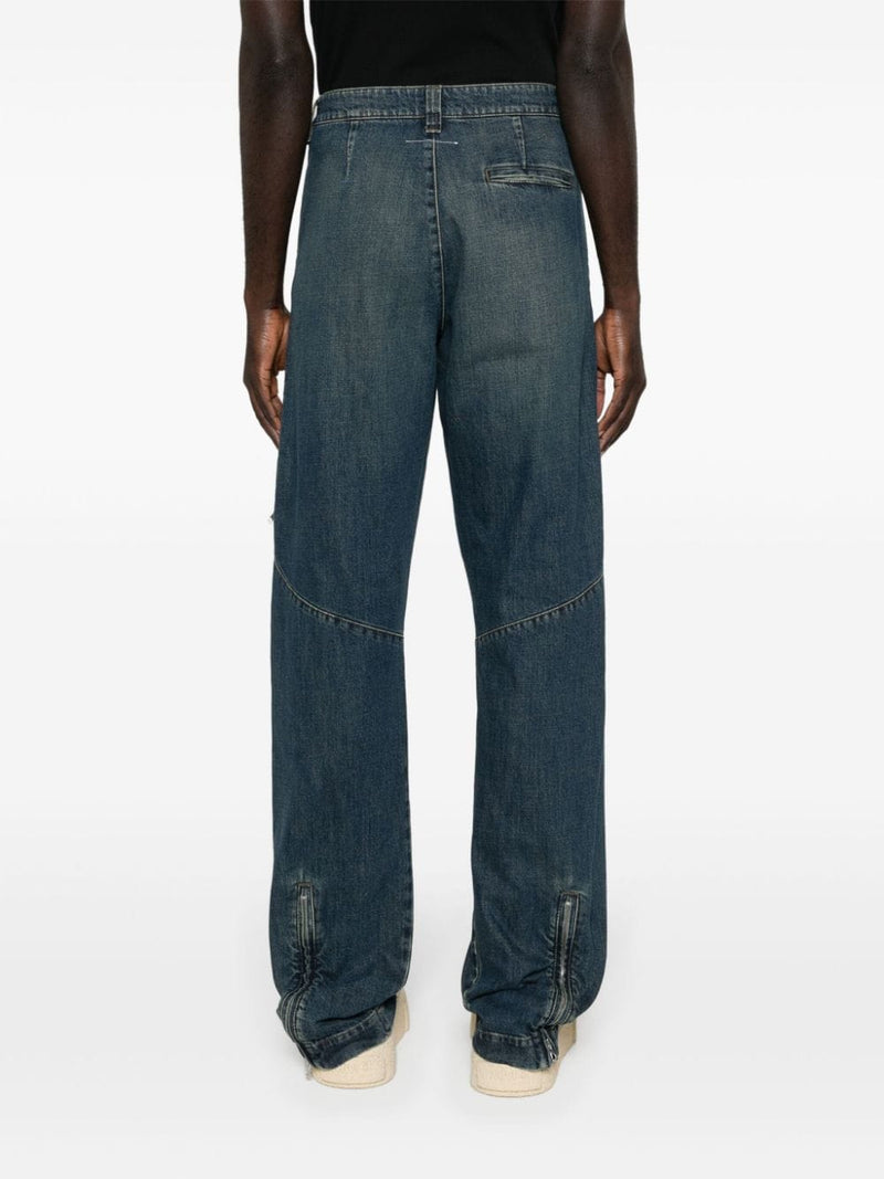 MM6 Maison Margiela Straight denim jeans | Urbalenti... | Urbalenti™ NYC