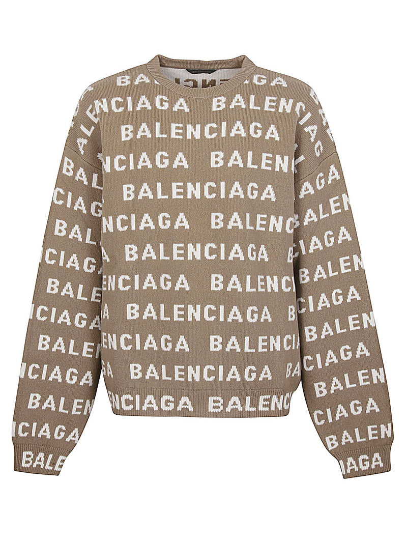 Balenciaga Intarsia Logo Sweater | Urbalenti™ NYC