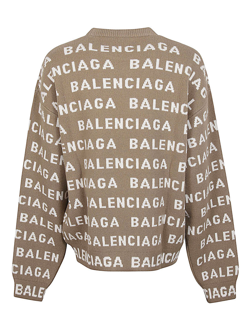 Balenciaga Intarsia Logo Sweater | Urbalenti™ NYC