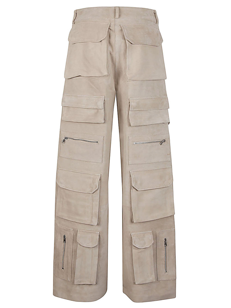 Fermas.Club Fermas.Club Suede cargo trousers