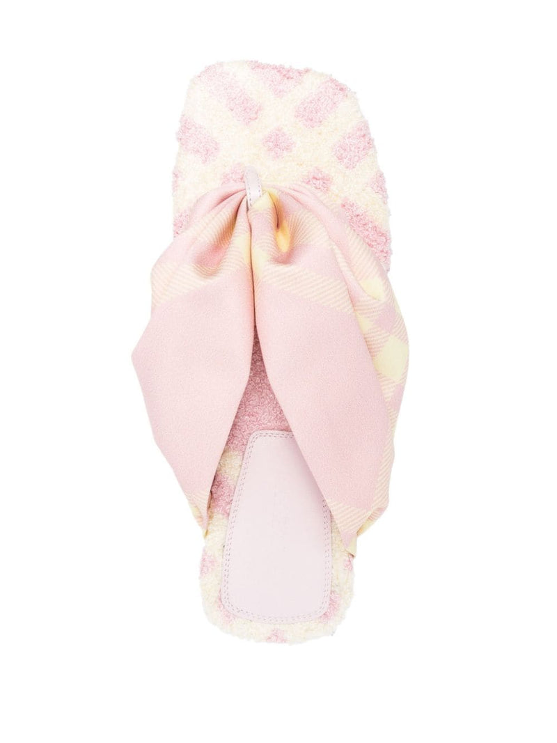 Burberry check thong sandals | Urbalenti™ NYC