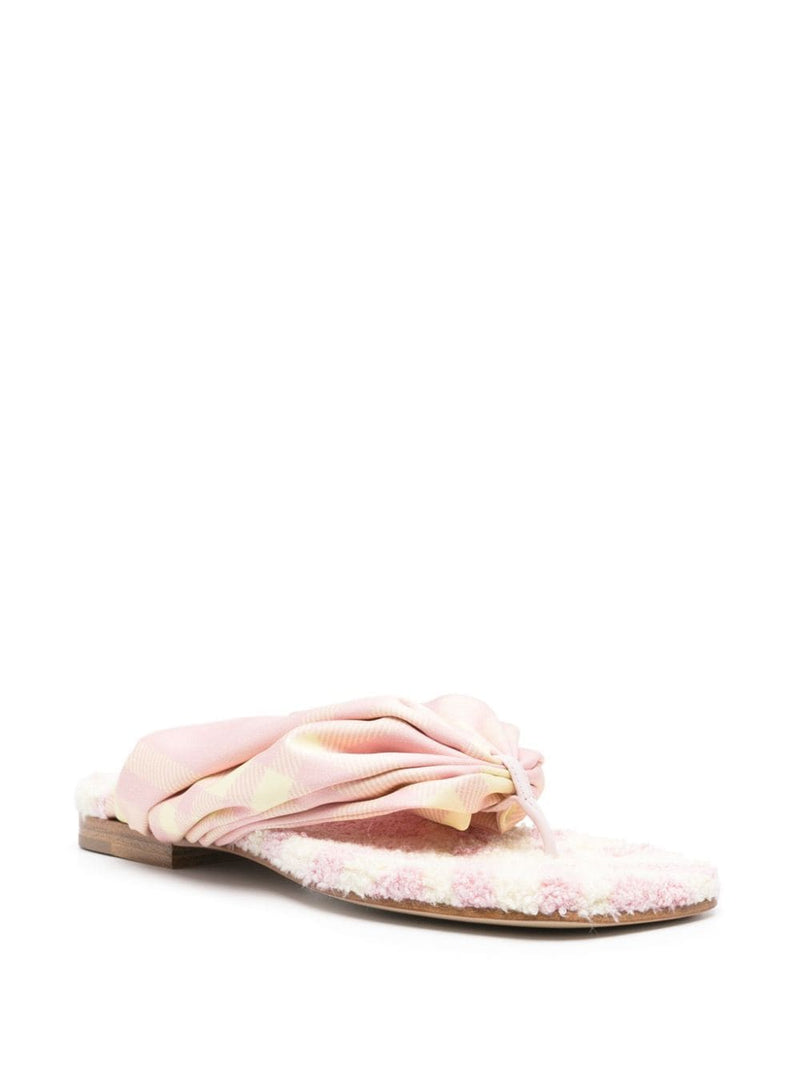 Burberry check thong sandals | Urbalenti™ NYC