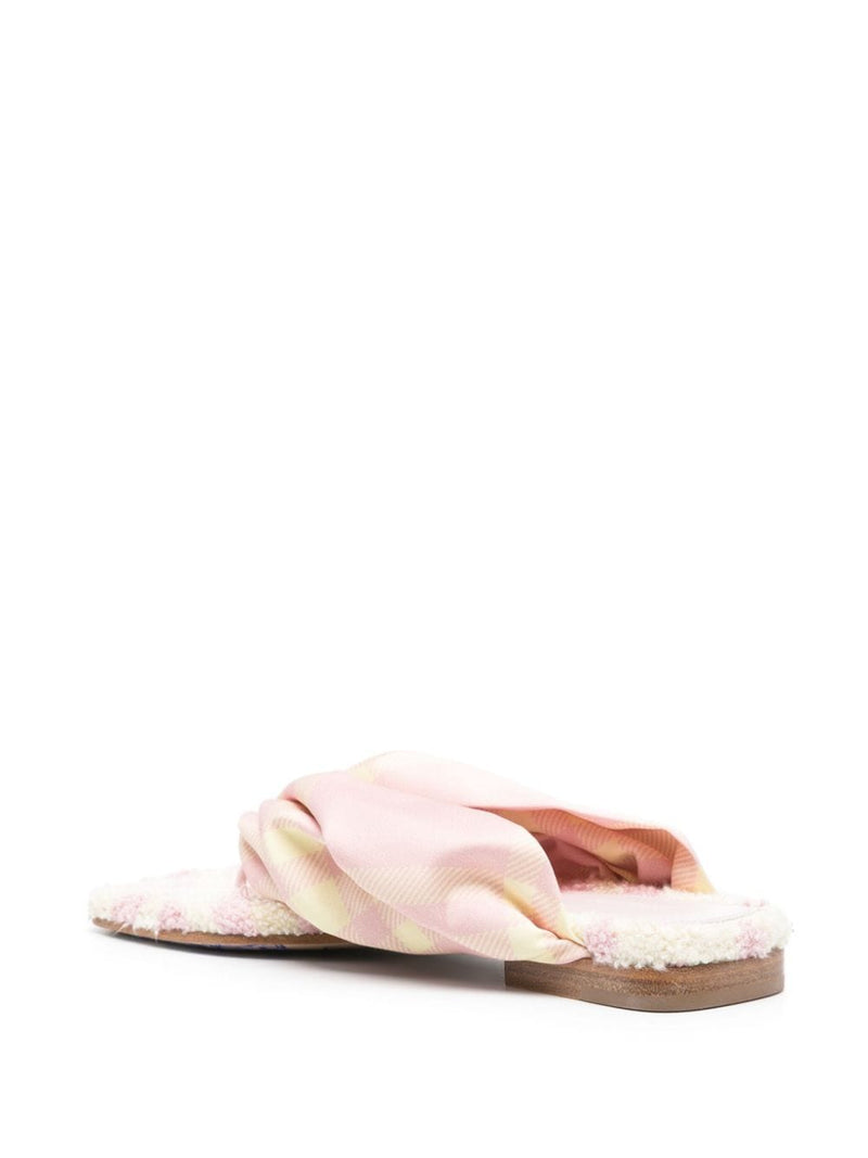 Burberry check thong sandals | Urbalenti™ NYC