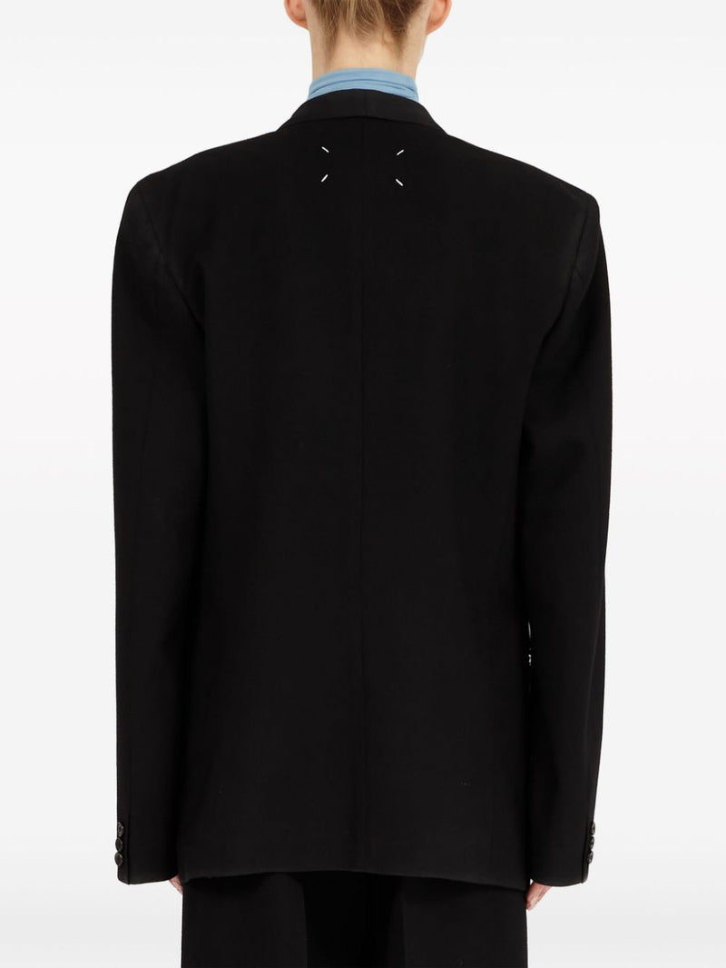 Maison Margiela Single-breasted blazer with 4-needle detail | Urbalenti™ NYC