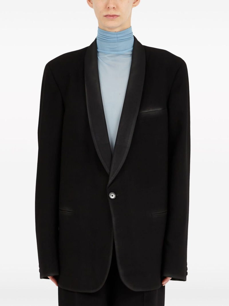Maison Margiela Single-breasted blazer with 4-needle detail | Urbalenti™ NYC