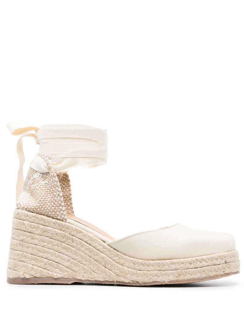 Castañer Tina Raffia Wedge Espadrilles | Urbalenti™ NYC