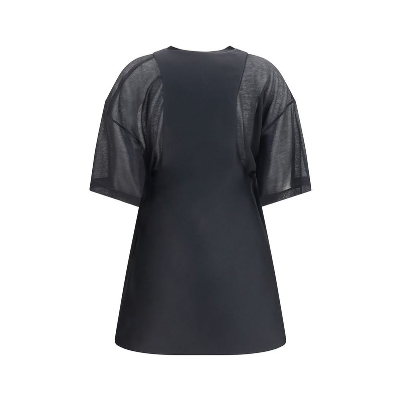Balenciaga Black Wool Oves Aries Casual Dress