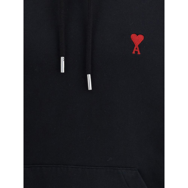 Ami Paris Black Cotton Sweatshirt