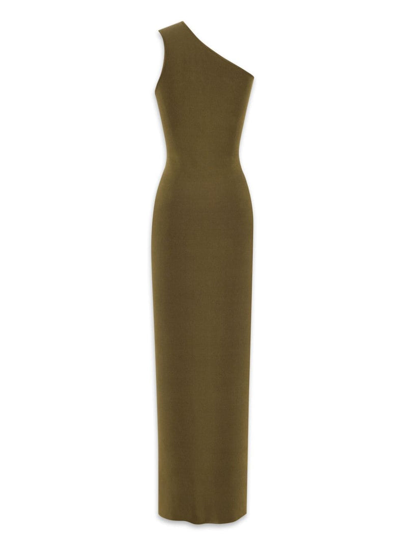 Saint Laurent Saint Laurent One shoulder silk dress