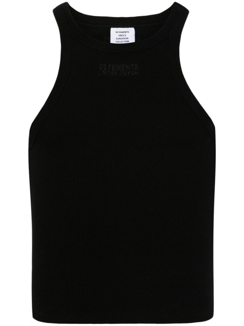 Vetements Vetements Logo cotton tank top