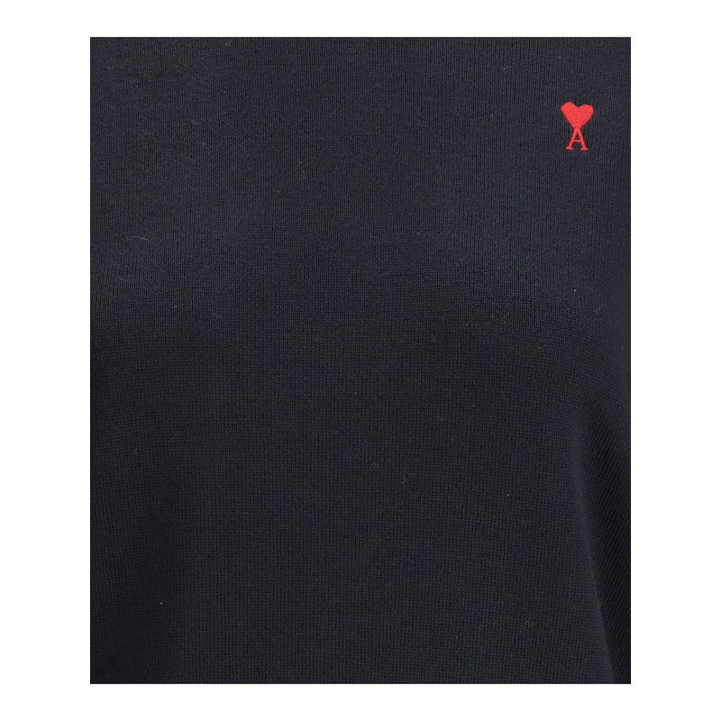 Ami Paris Black Wool Oves Aries Sweatshirt