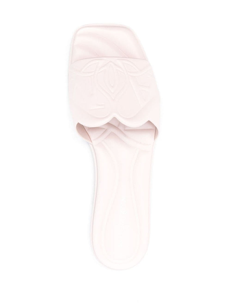 Alexander McQueen leather slides | Urbalenti™ NYC