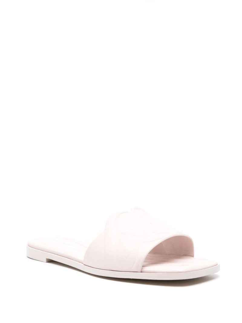 Alexander McQueen leather slides | Urbalenti™ NYC