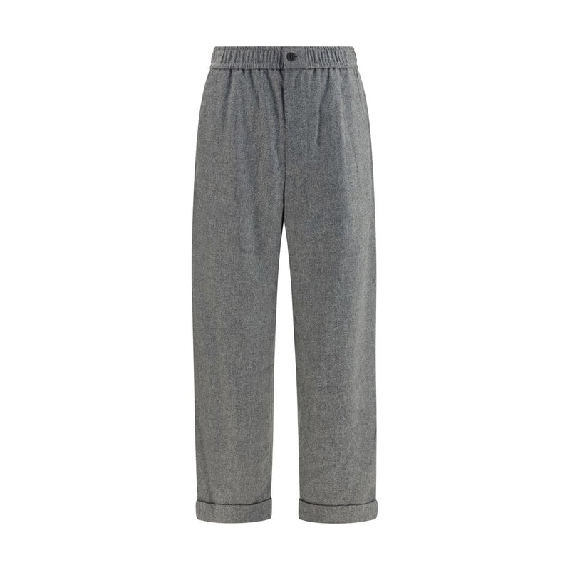 Giorgio Armani Gray Wool Oves Aries Casual Pants