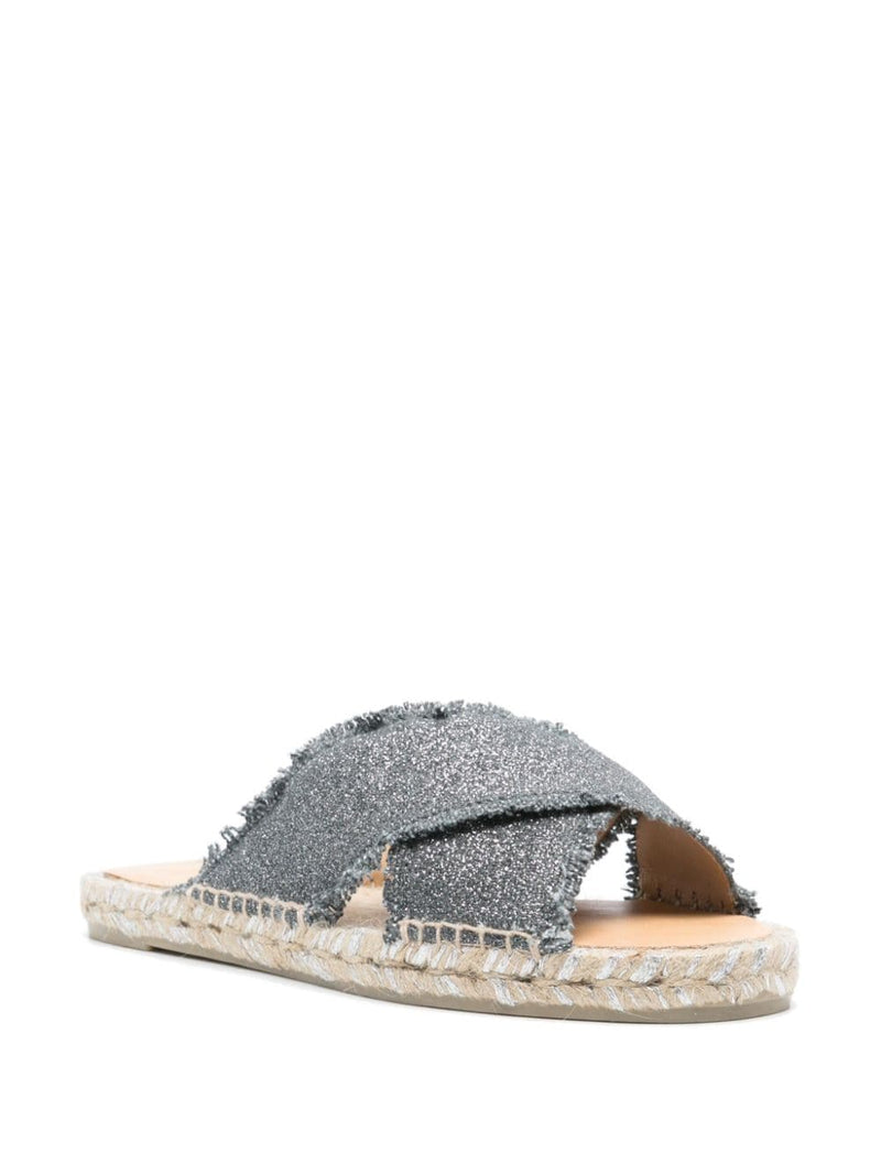 Castañer Palmera flat slip-on espadrille - Canvas - Style ERA0324289 | U... | Urbalenti™ NYC